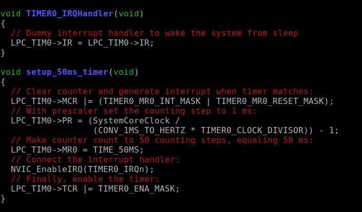 Routines for embedded systems timer functionality